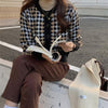 千鳥格子ショートカーディガン 6602-画像15-韓国ファッション通販POPREA［ポップリア］