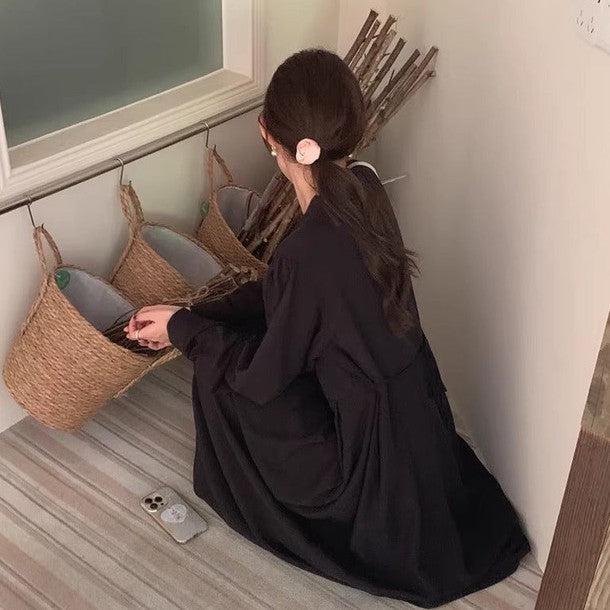 ロングスリーブAラインワンピース 6464-画像15-韓国ファッション通販POPREA［ポップリア］