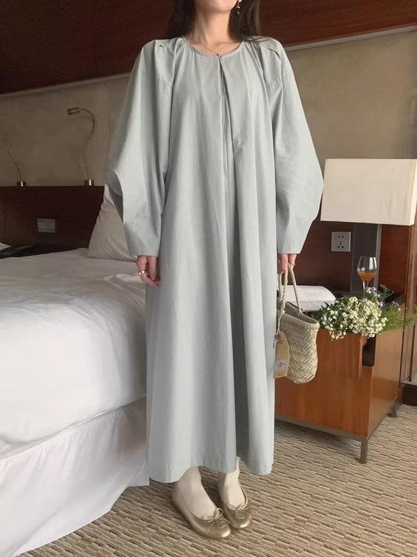 ラウンドネックプリーツワンピース ﻿ 6531-画像15-韓国ファッション通販POPREA［ポップリア］