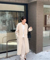 ノーカラーロングボアコート 6339-画像16-韓国ファッション通販POPREA［ポップリア］