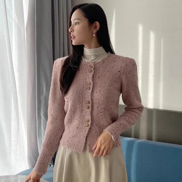 リブルニットカーディガン 6385-画像16-韓国ファッション通販POPREA［ポップリア］