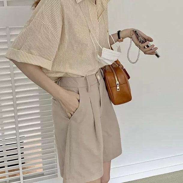 シンプルストライプシャツ 6061-画像16-韓国ファッション通販POPREA［ポップリア］