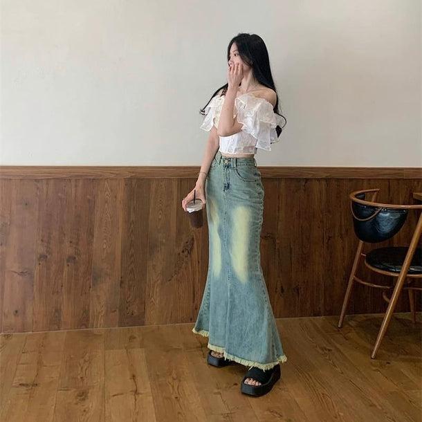 オフショルダーフリルブラウス 6074-画像16-韓国ファッション通販POPREA［ポップリア］