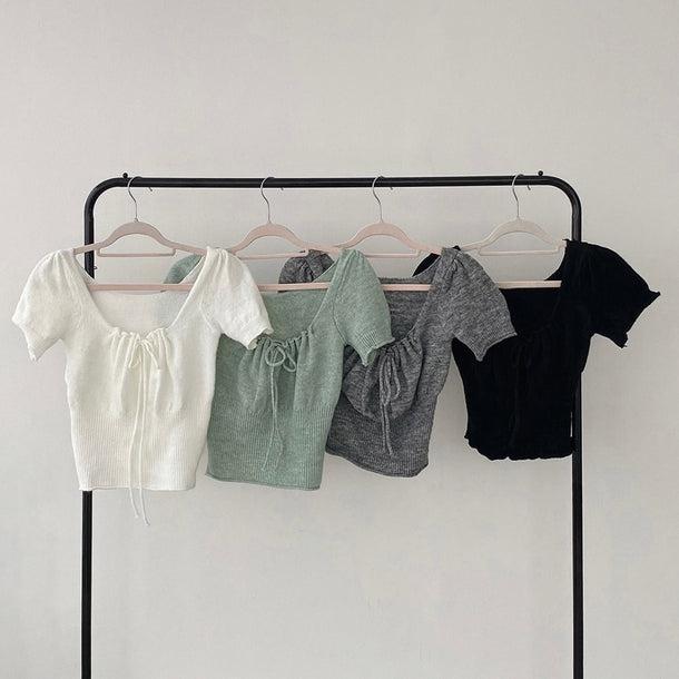 スクエアカラーリボンニット﻿ 6046-画像17-韓国ファッション通販POPREA［ポップリア］