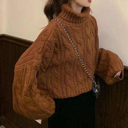 ケーブルタートルニット﻿﻿﻿﻿﻿﻿﻿ 6279-画像17-韓国ファッション通販POPREA［ポップリア］