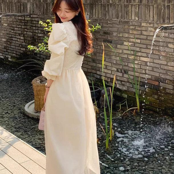 パフスリーブフラワーシフォンワンピース 6304-画像17-韓国ファッション通販POPREA［ポップリア］