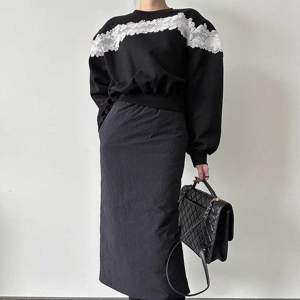 レースドッキングスウェット 6437-画像17-韓国ファッション通販POPREA［ポップリア］