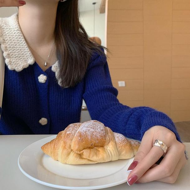 かぎ針フラワーボタンリブニット 6431-画像17-韓国ファッション通販POPREA［ポップリア］