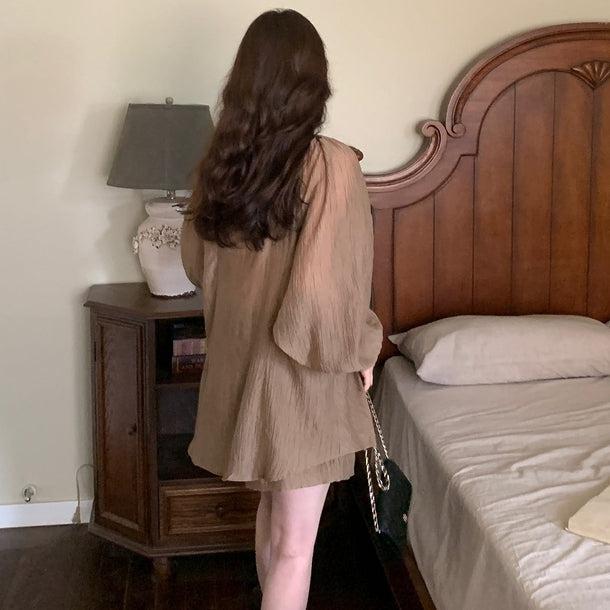 フレンチタイプリーツスリムセットアップ 6011-画像17-韓国ファッション通販POPREA［ポップリア］