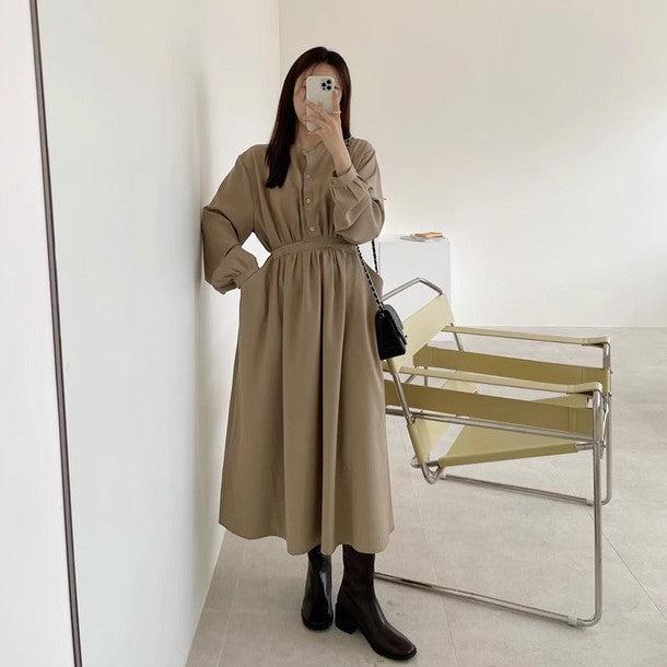 バックリボンノーカラーワンピース 6478-画像17-韓国ファッション通販POPREA［ポップリア］