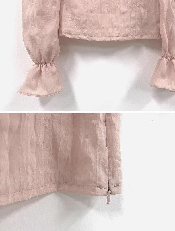 スクエアネックフリルブラウス 6487-画像17-韓国ファッション通販POPREA［ポップリア］