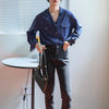 ベーシックオープンカラーシャツ 6592-画像18-韓国ファッション通販POPREA［ポップリア］
