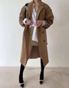 ボリューム袖ダブルブレストトレンチコート﻿ 6509-画像18-韓国ファッション通販POPREA［ポップリア］