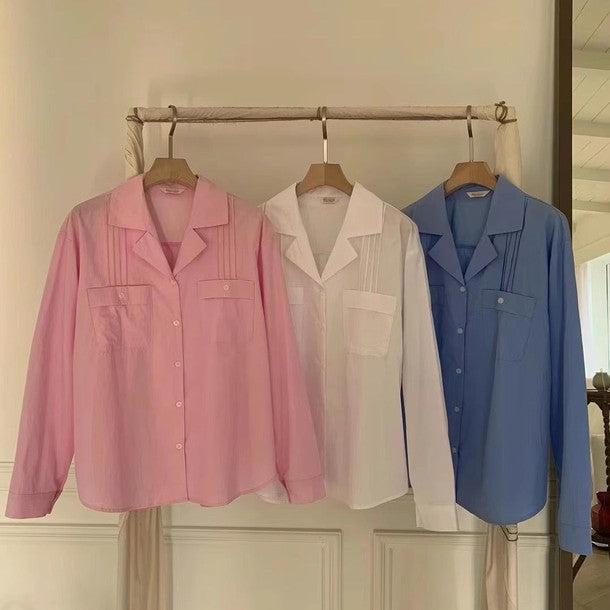 2ポケットフロントラインシャツ 6501-画像18-韓国ファッション通販POPREA［ポップリア］