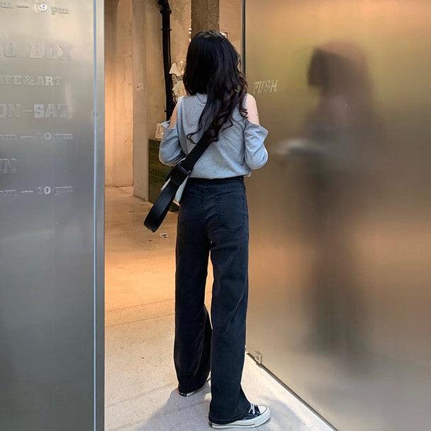 オープンショルダーロングTシャツ﻿﻿﻿﻿﻿ 6270-画像18-韓国ファッション通販POPREA［ポップリア］