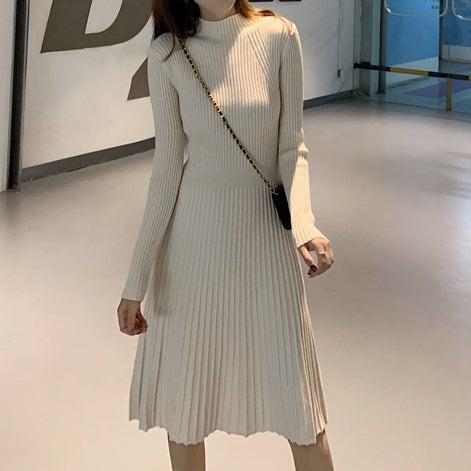 ミドルベーシックリブワンピ 6609-画像18-韓国ファッション通販POPREA［ポップリア］