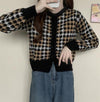 千鳥格子ショートカーディガン 6602-画像19-韓国ファッション通販POPREA［ポップリア］