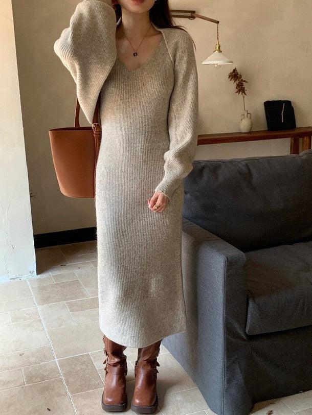 ニットボレロ＆キャミニットワンピース 6316-画像19-韓国ファッション通販POPREA［ポップリア］