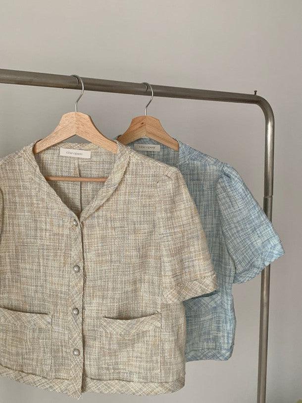 パールツイードサマージャケット﻿ 6765-画像19-韓国ファッション通販POPREA［ポップリア］