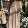 ストラップレスルーズパフスリーブロングドレス 6024-画像19-韓国ファッション通販POPREA［ポップリア］