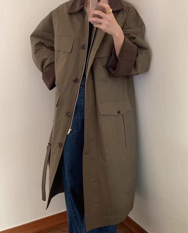 カバーオールロングコート﻿﻿﻿﻿﻿ 6272-画像19-韓国ファッション通販POPREA［ポップリア］