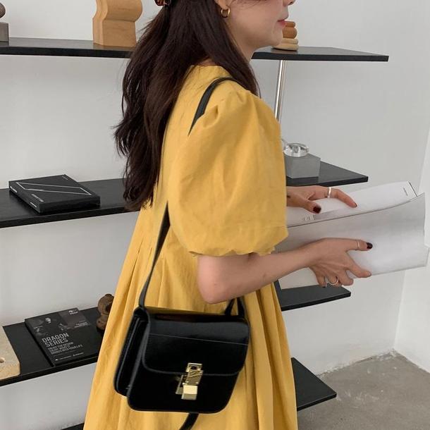 パフスリーブピュアワンピース 6681-画像20-韓国ファッション通販POPREA［ポップリア］