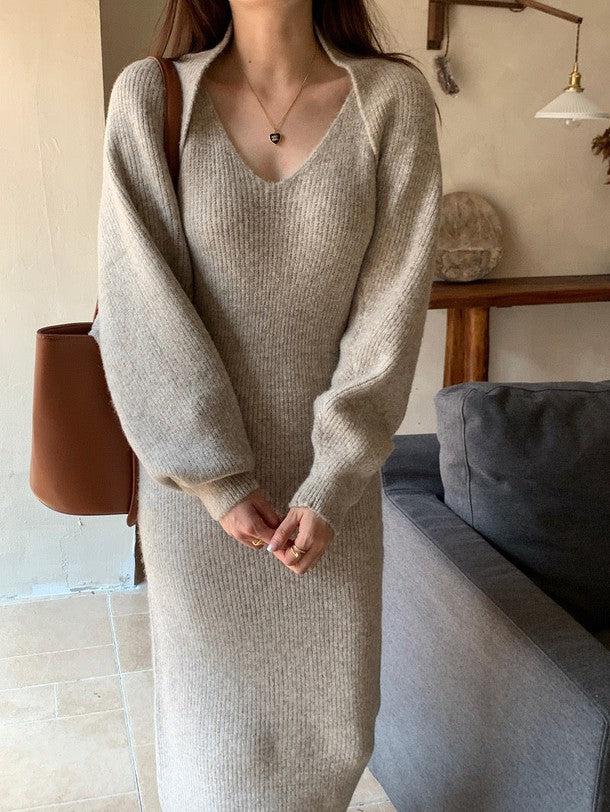 ニットボレロ＆キャミニットワンピース 6316-画像20-韓国ファッション通販POPREA［ポップリア］