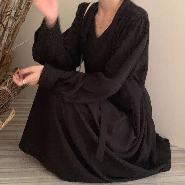 ロングスリーブAラインワンピース 6464-画像20-韓国ファッション通販POPREA［ポップリア］