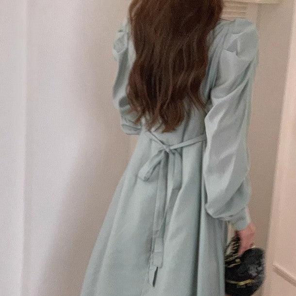 パフショルダーAラインワンピース 6540-画像21-韓国ファッション通販POPREA［ポップリア］