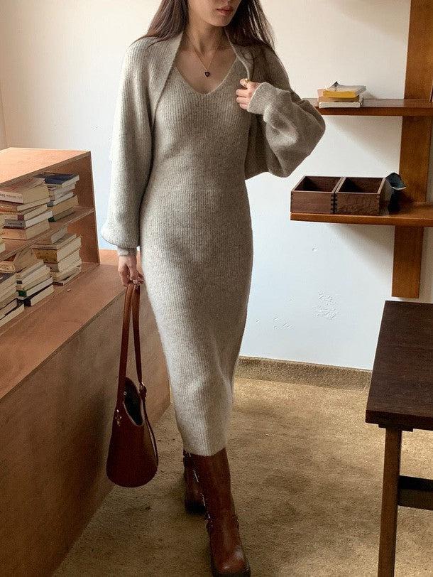 ニットボレロ＆キャミニットワンピース 6316-画像21-韓国ファッション通販POPREA［ポップリア］