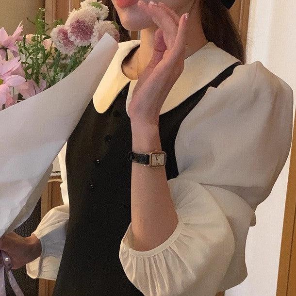 丸襟ブラウスドッキングワンピース 6489-画像22-韓国ファッション通販POPREA［ポップリア］