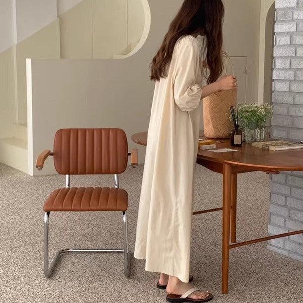 Vネックフロントボタンワンピース 6476-画像22-韓国ファッション通販POPREA［ポップリア］