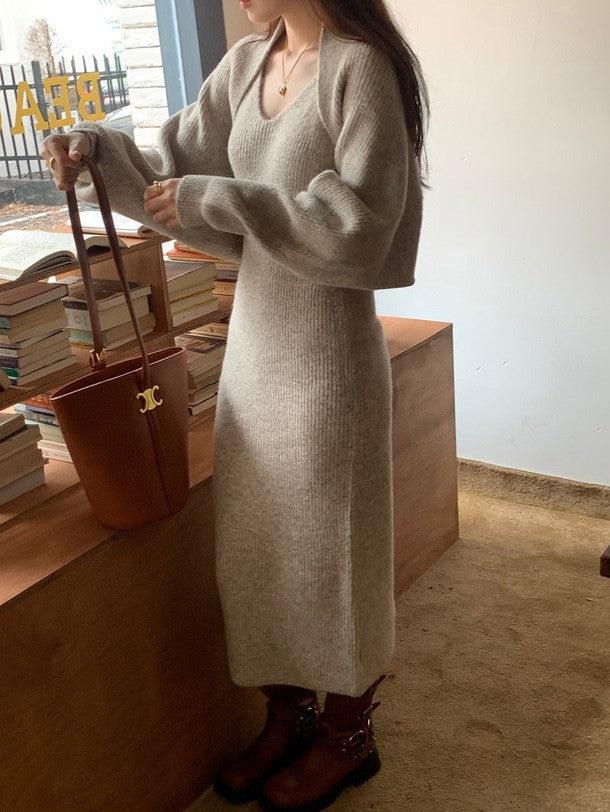 ニットボレロ＆キャミニットワンピース 6316-画像22-韓国ファッション通販POPREA［ポップリア］