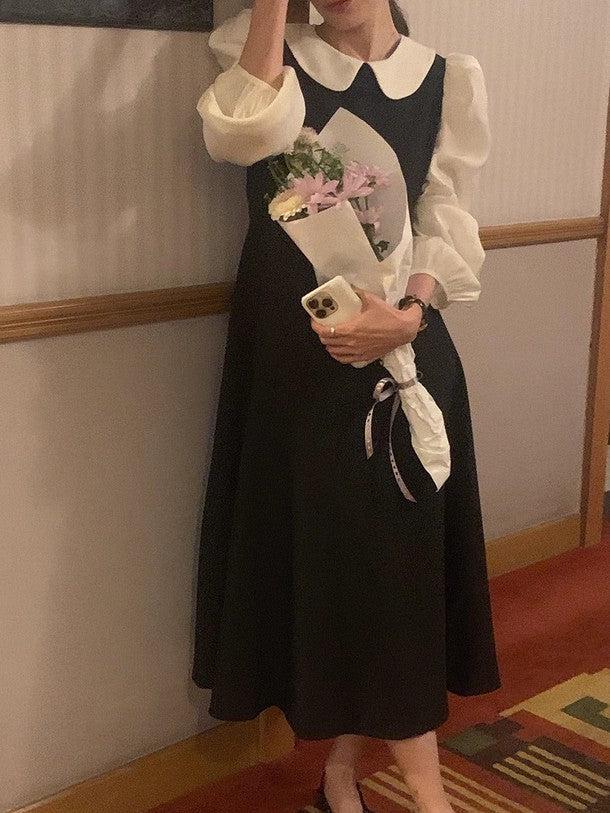 丸襟ブラウスドッキングワンピース 6489-画像23-韓国ファッション通販POPREA［ポップリア］