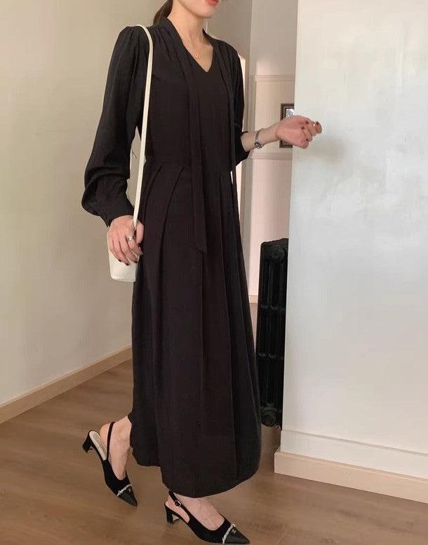 ロングスリーブAラインワンピース 6464-画像25-韓国ファッション通販POPREA［ポップリア］