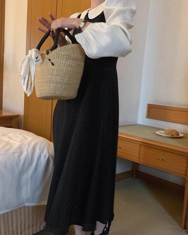 丸襟ブラウスドッキングワンピース 6489-画像25-韓国ファッション通販POPREA［ポップリア］