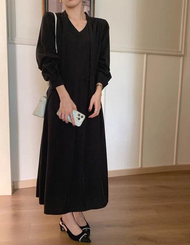 ロングスリーブAラインワンピース 6464-画像27-韓国ファッション通販POPREA［ポップリア］