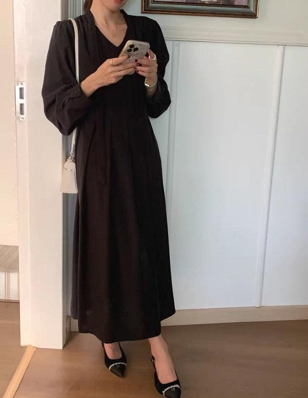 ロングスリーブAラインワンピース 6464-画像28-韓国ファッション通販POPREA［ポップリア］