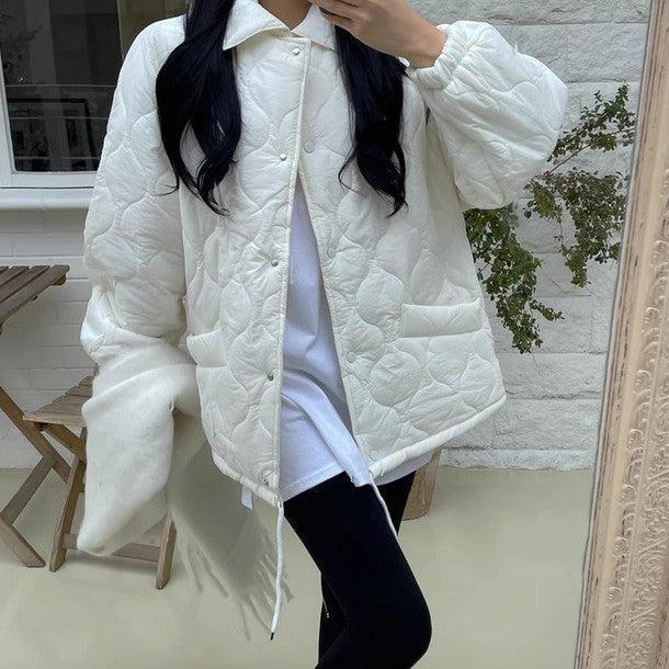 キルティングオーバーコーチジャケット﻿ 6249-画像2-韓国ファッション通販POPREA［ポップリア］