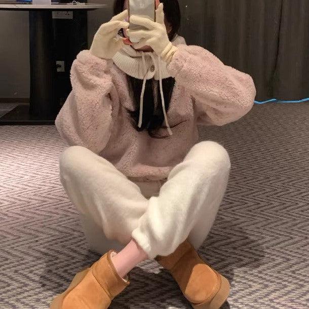 クロップドハーフジップアップニット 6389-画像2-韓国ファッション通販POPREA［ポップリア］