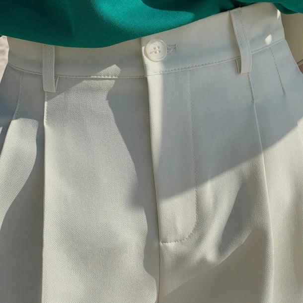 センタープレスショートパンツ﻿﻿ 6048-画像2-韓国ファッション通販POPREA［ポップリア］