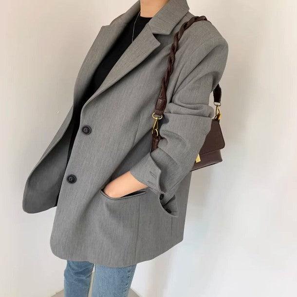 テラードカラージャケット﻿ 6527-画像2-韓国ファッション通販POPREA［ポップリア］