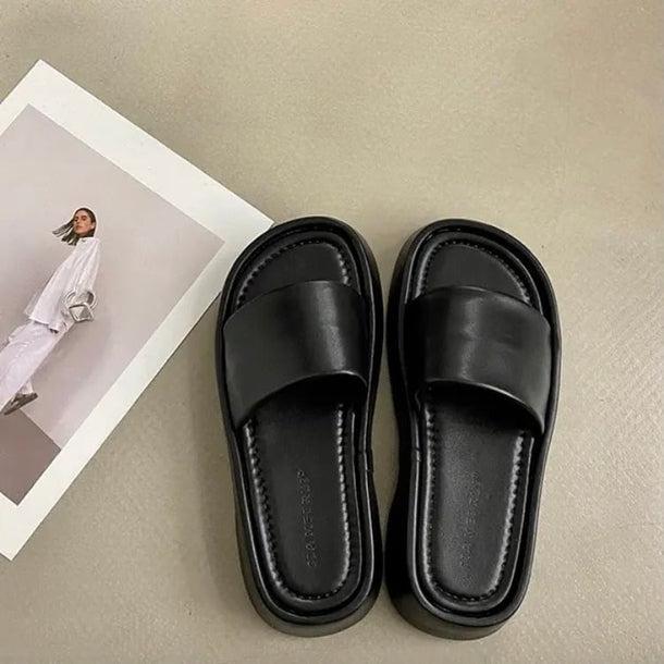 厚底カジュアルベルトサンダル 6064-画像2-韓国ファッション通販POPREA［ポップリア］