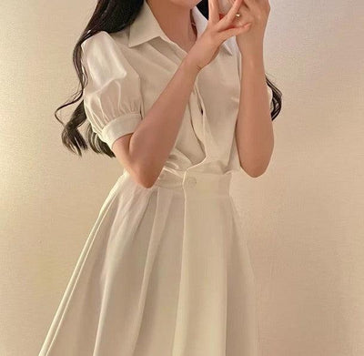 ジャケットプリーツミニワンピース 6717-画像2-韓国ファッション通販POPREA［ポップリア］
