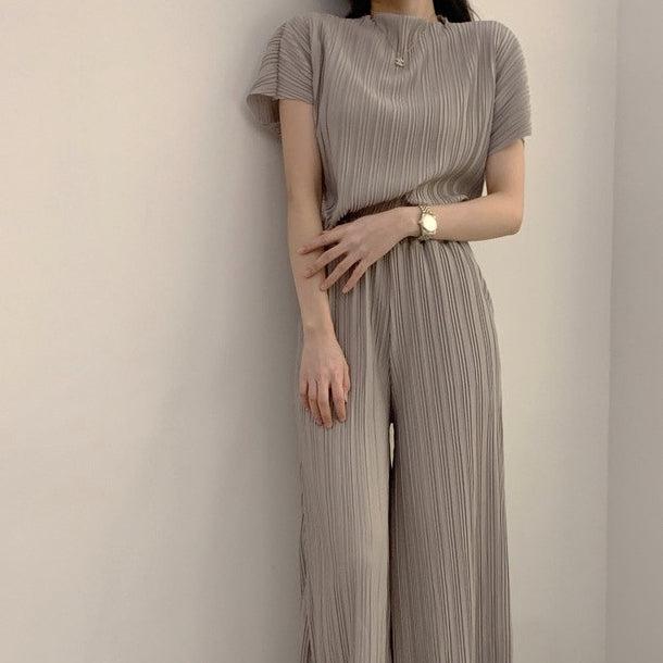 ドレープワイドセットアップ 6012-画像2-韓国ファッション通販POPREA［ポップリア］