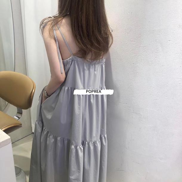 キャミソールティアードワンピース 6822-画像2-韓国ファッション通販POPREA［ポップリア］