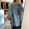 ダブルボタンベーシックシャツ 6484-画像2-韓国ファッション通販POPREA［ポップリア］