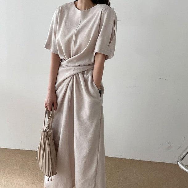 ウエストマークワンピース 6820-画像2-韓国ファッション通販POPREA［ポップリア］