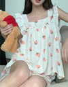 ノースリーブフリルガーリーパジャマ﻿﻿ 5948-画像2-韓国ファッション通販POPREA［ポップリア］