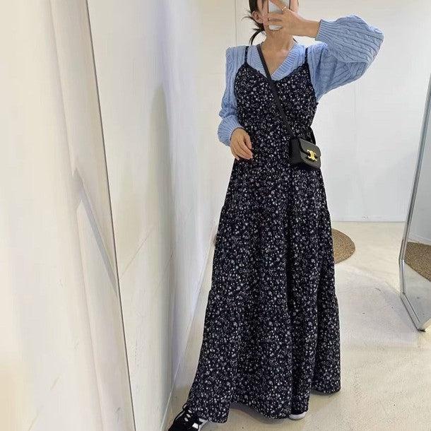 小花柄キャミソールワンピース﻿﻿ 6518-画像2-韓国ファッション通販POPREA［ポップリア］